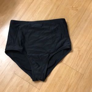 Black bathing suit bottoms